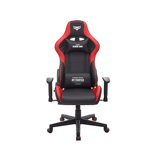 Cromad Serie Demon Lord Silla Gaming - Estructura Robusta - Piel Sintetica de Alta Calidad - Altura Regulable con Piston de Gas Clase 2 - Respaldo Rec