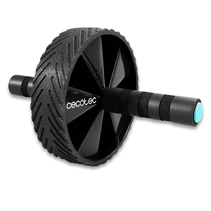 Cecotec DrumFit AB Wheel Rueda Abdominal - Soporta hasta 200kg - Multifuncion - Agarre Antideslizante Acolchado - Esterilla Incluida - Recubrimiento d