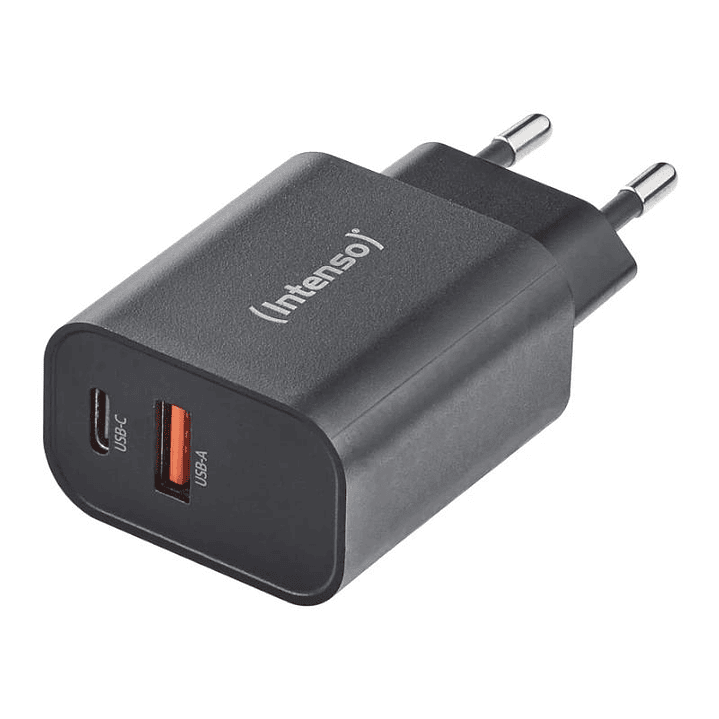Intenso | Cargador pared GaN W30C² USB-C Negro 1
