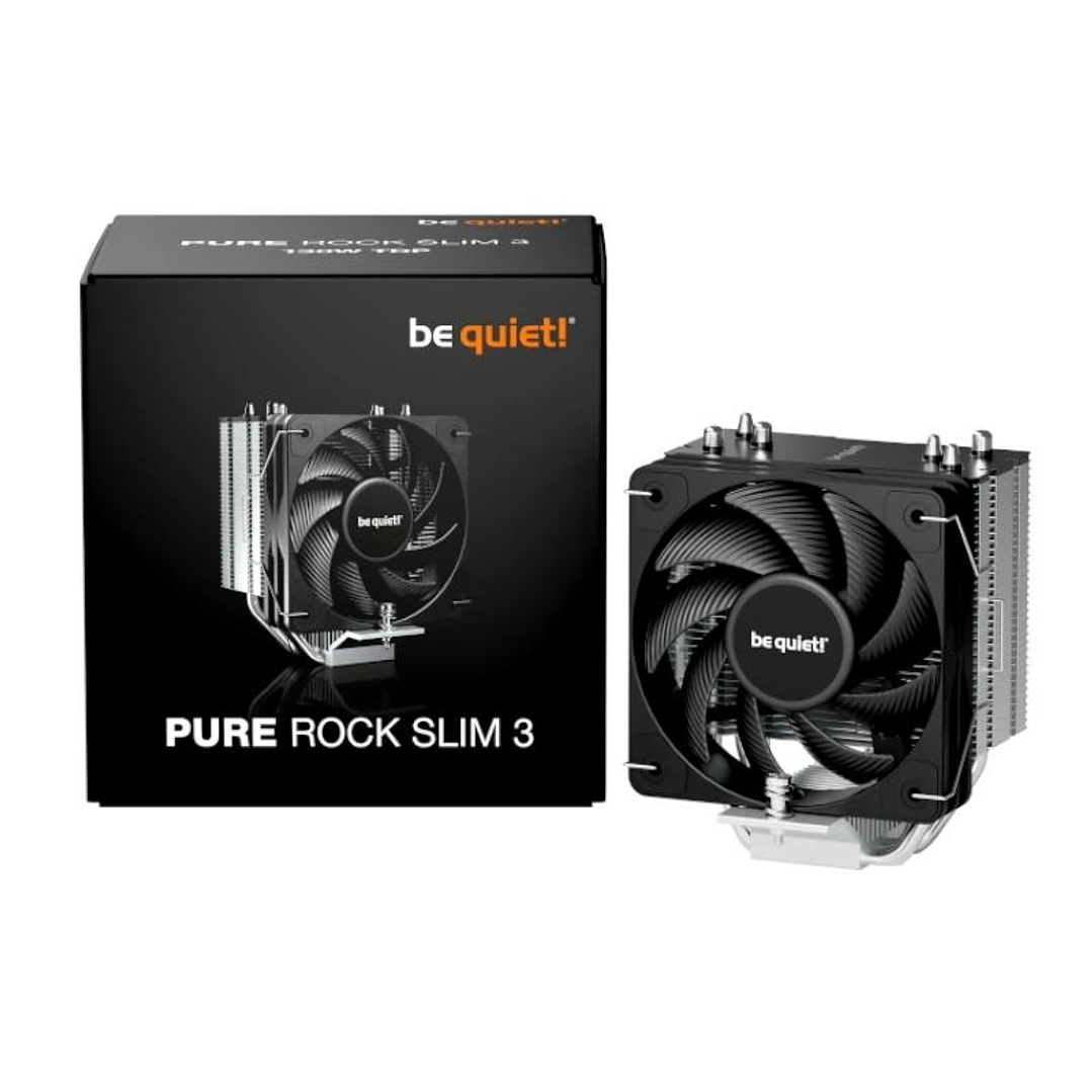 be quiet! Ventilador Pure Rock Slim 3 10 cm Plata 1