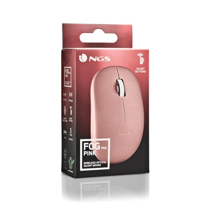 NGS Raton Fogpro Inalambrico Rosa 4