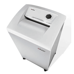 Dahle 414 Destructora de Papel Manual Corte en Particulas P-4 - Destruye hasta 26 Hojas - Capacidad de la Papelera 140L - Ruedas Giratorias - Color Gr