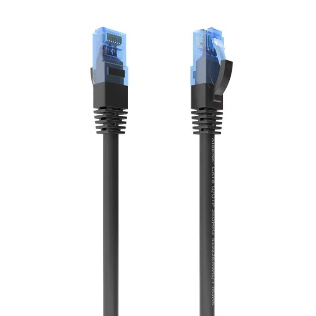 Aisens Cable RJ45 Cat.6 UTP AWG26 CCA Negro 1.5M 1