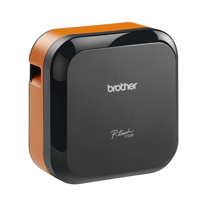 Brother PT-E720BT Rotuladora Electronica Bluetooth - 180 x 180 DPI - Ancho Max. de Cinta 24mm - Velocidad de Impresion 20mm/s - Color Negro/Naranja 1