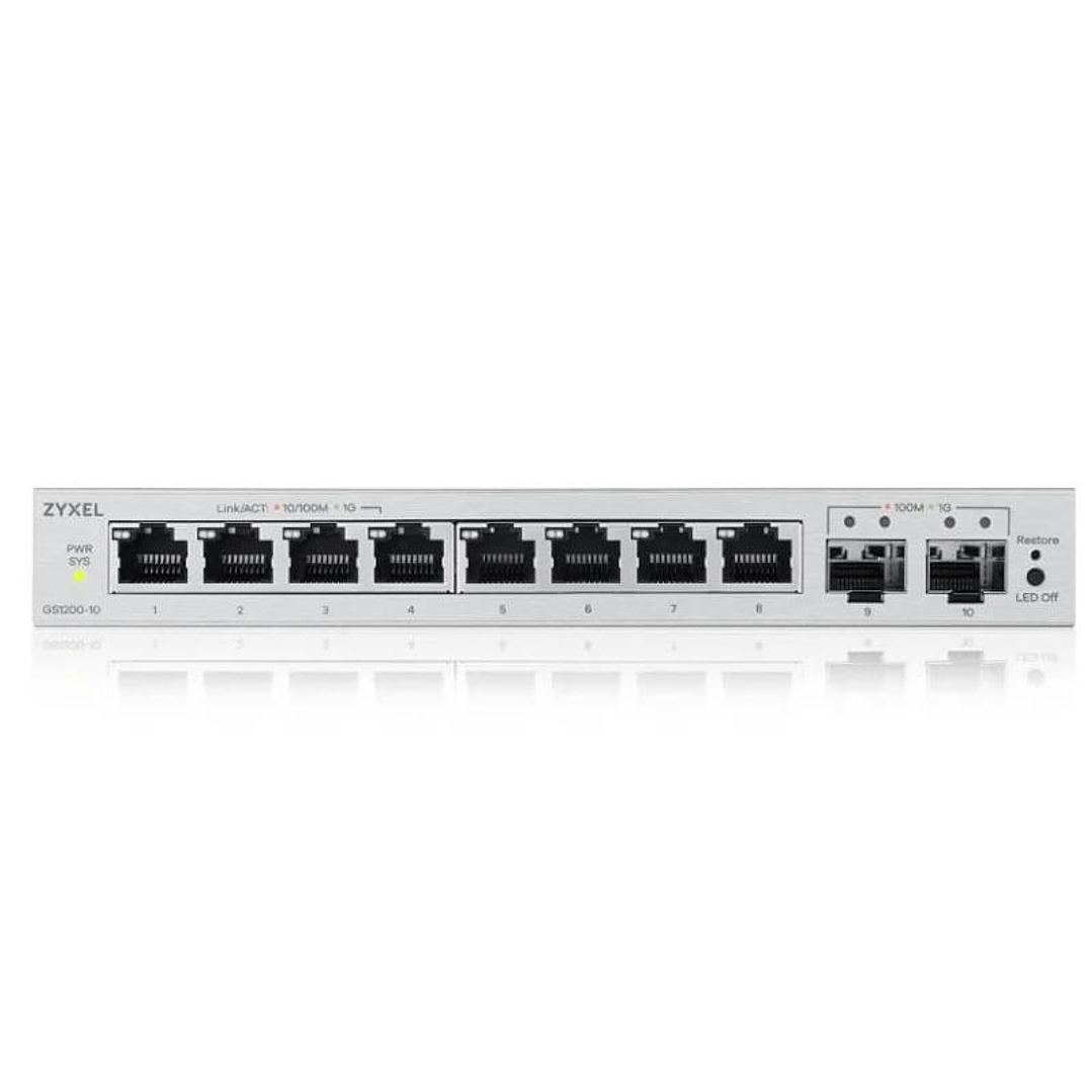 ZyXEL GS1200-10V3 Switch 8xGbE 2xSFP 3