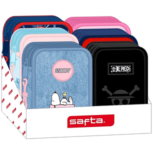 Safta Expositor con Plumieres de 3 Pisos - Modelo 857 Infantil - Carton Reciclado - Presentacion Ordenada y Atractiva - 280x240x200mm - Colores Surtid