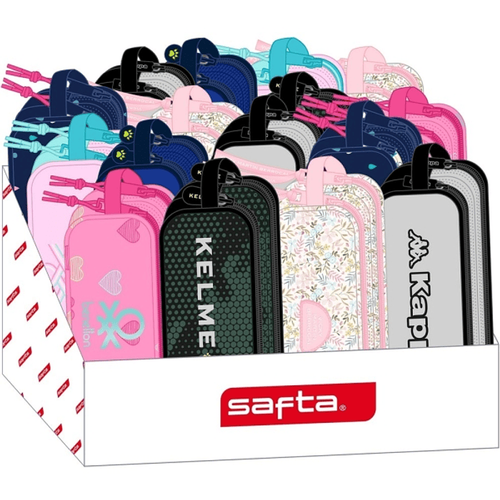 Safta Expositor con Portatodos - Carton Reciclado - Ecologico - 17L - Presentacion Ordenada y Atractiva - 315x230x235mm - Colores Surtidos 1