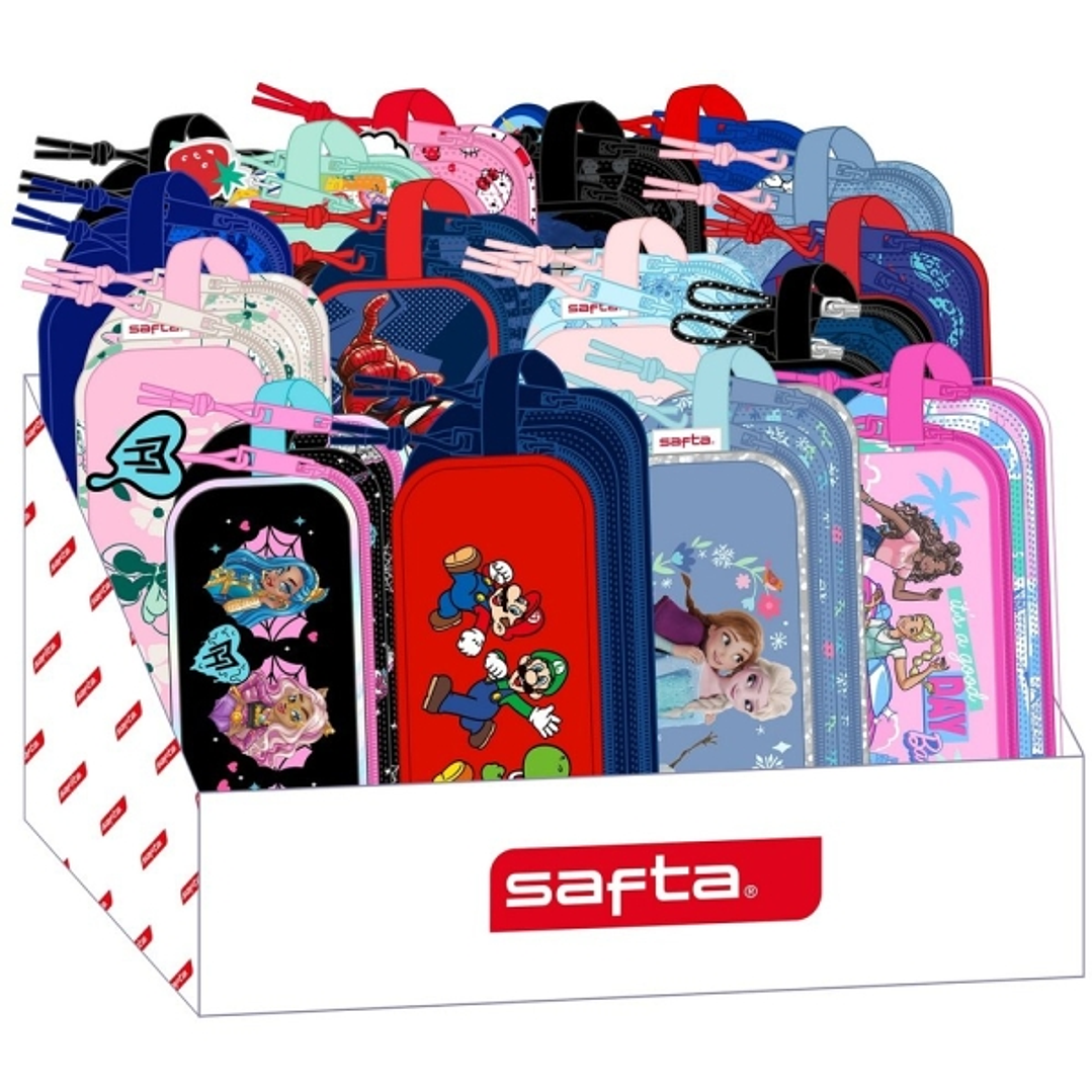 Safta Expositor con Portatodos - Carton Reciclado - Ecologico - 17L - 315x230x235mm - Colores Surtidos 1