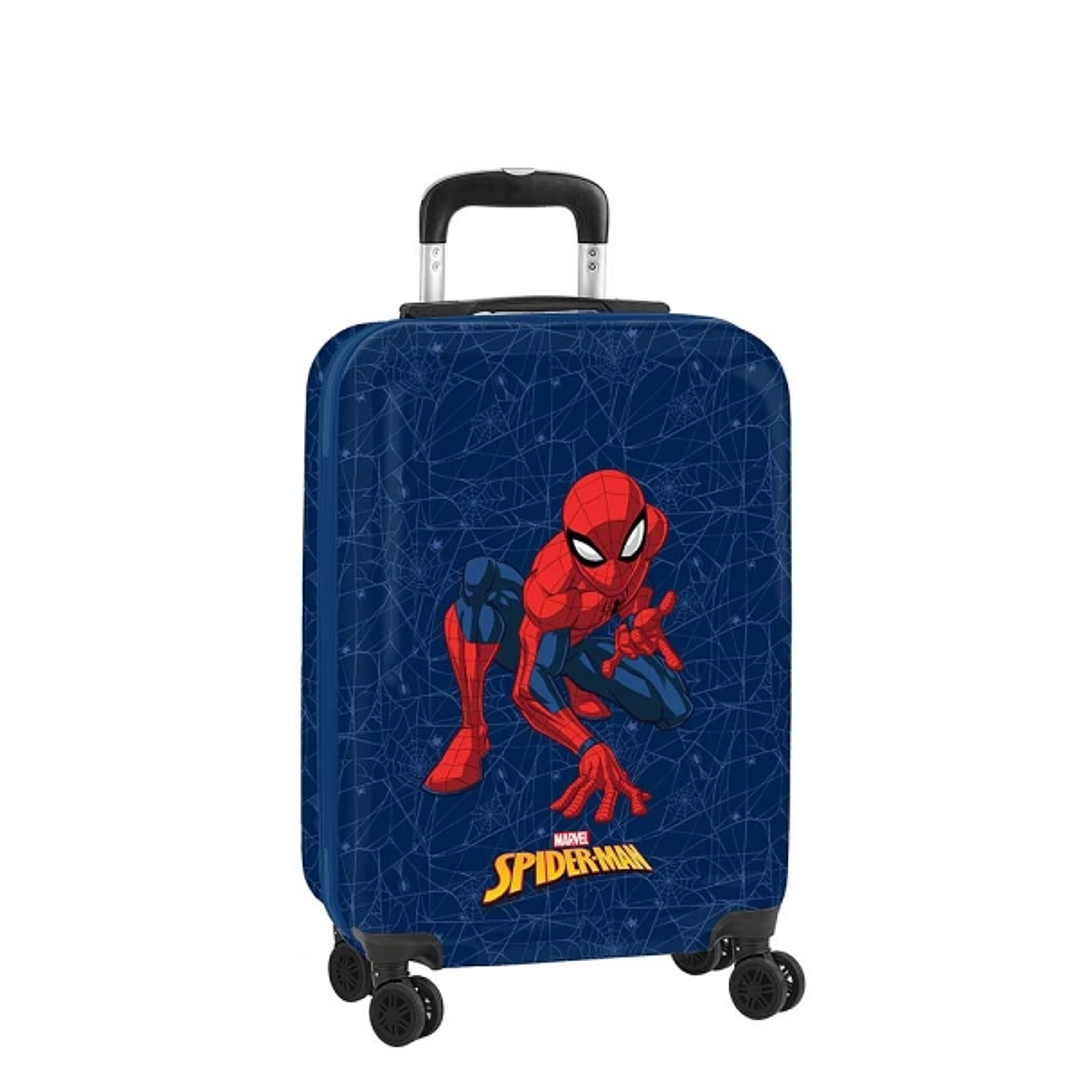 Safta Spider-Man Maleta Trolley de Cabina 20 - Cierre con Candado - Interior Forrado y Bolsillos - Ruedas Giratorias - Material Resistente ABS y PC - 1