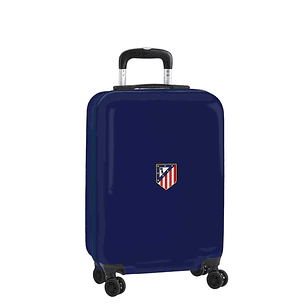Safta Atletico de Madrid Maleta Trolley de Cabina 20 - Cierre con Candado - Panel con Cremallera - Cintas con PVC - Asa Flexible - Ruedas Giratorias 