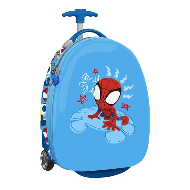 Safta Spidey Rescue Maleta Trolley Infantil 16 - Ruedas para Facil Desplazamiento - Cintas con Cierre de PVC - Materiales ABS y PC - 27.7L - 280x230x 1