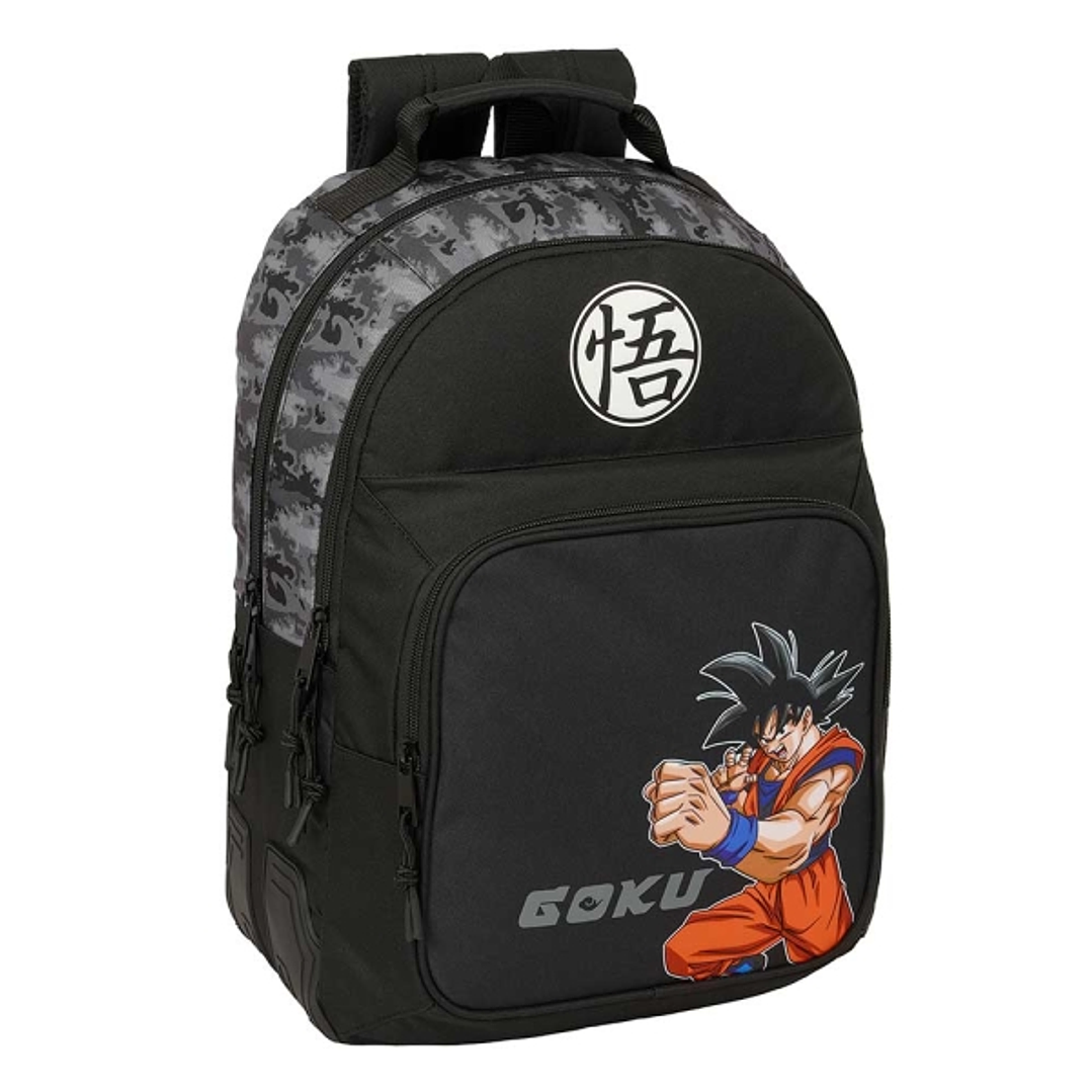 Safta Dragon Ball Mochila con 2 Compartimentos - Antirozaduras - Adaptable a Carro - Bolsillo Frontal - Portabotellas - Tirador Doble - Hombreras Ergo 1
