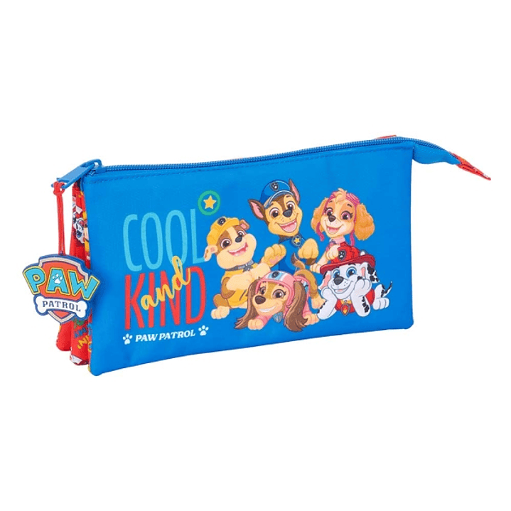Safta Paw Patrol Cool Portatodo - Cremallera - Bolsillo Interior - 0.6L - 220x30x120mm - Color Azul 1
