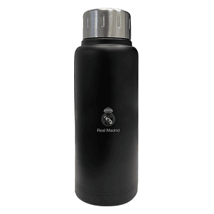 Safta Real Madrid Premium Botella Termo de 500ml - Acero Inoxidable - 70x225mm - Color Negro