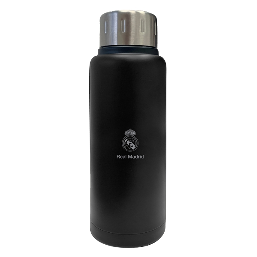 Safta Real Madrid Premium Botella Termo de 500ml - Acero Inoxidable - 70x225mm - Color Negro 1