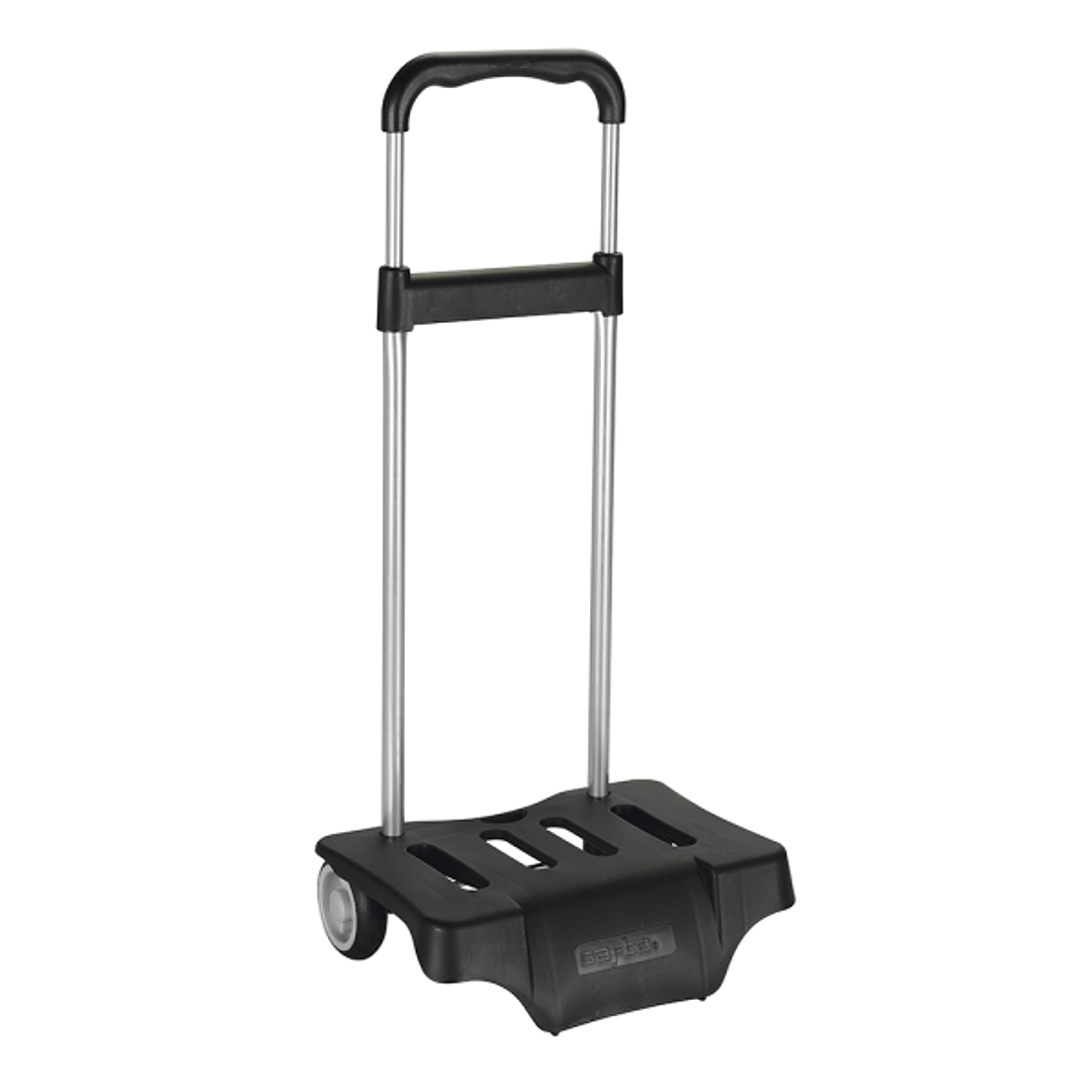 Safta Carro Portamochilas - Bolsillo Frontal - Tirador Doble - Bolsillo Interior - Bolsillo Trasero con Cremallera - Hombreras Ajustables - Asa Superi 1