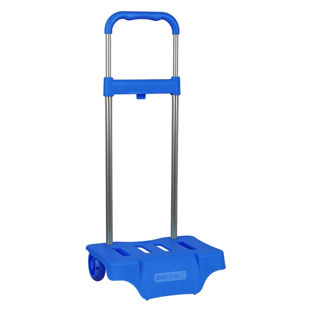 Safta Carro Portamochilas - Ruedas Antivibracion - Sistema de Sujecion Universal - Material Resistente - 30x23x85cm - Color Azul 1