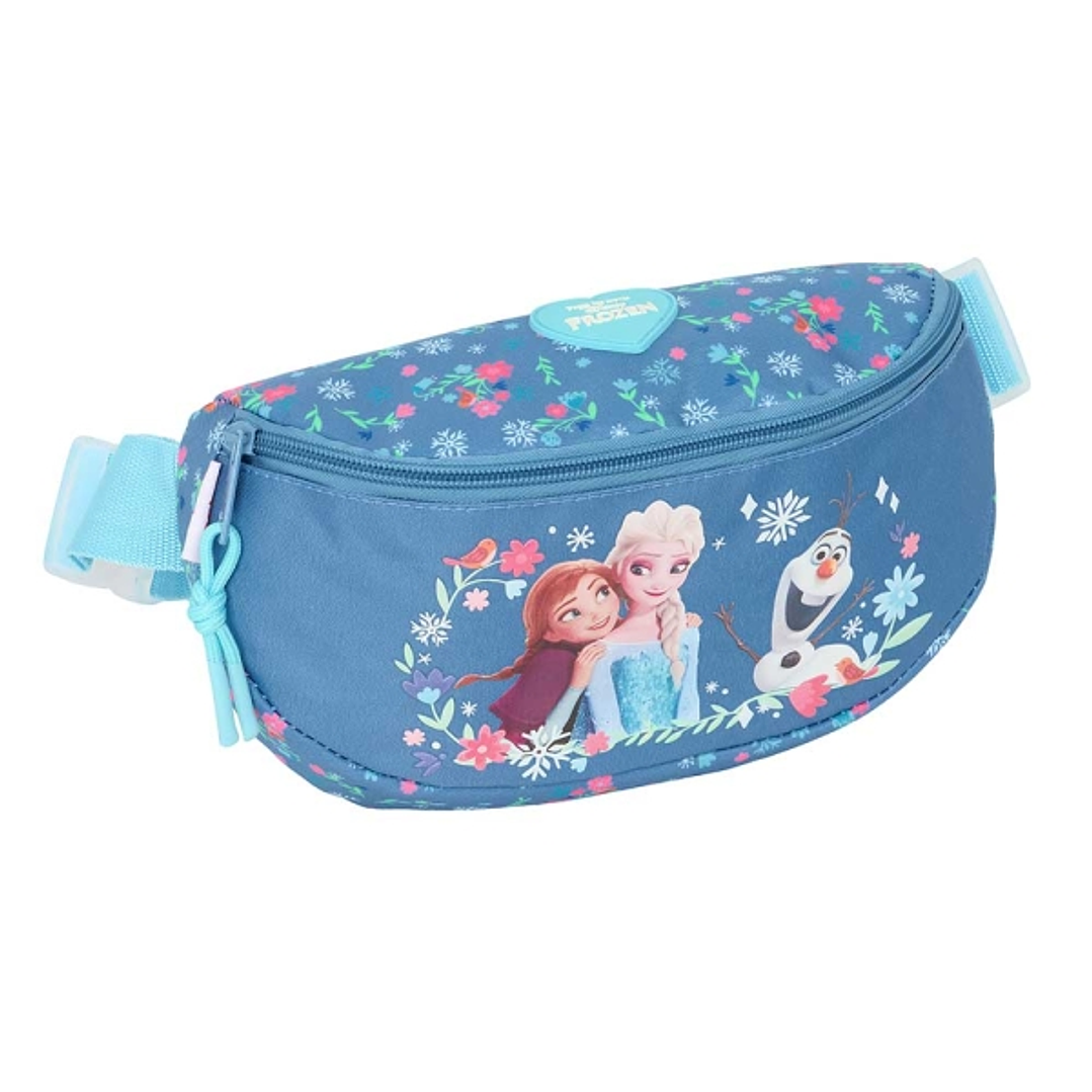 Safta Frozen Bolsa de Cintura - Cintas Ajustables - 2.90L - Cierre de PVC - 230x90x140mm - Color Azul 1