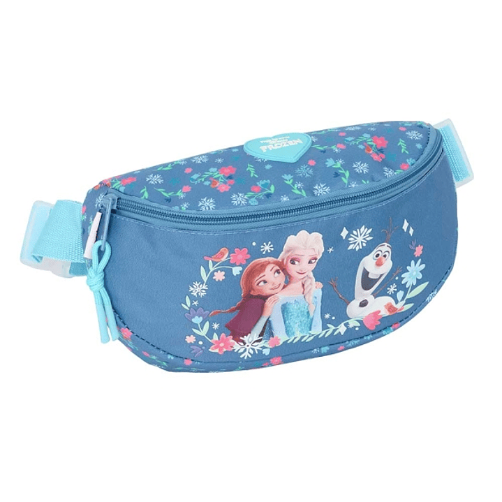 Safta Frozen Bolsa de Cintura - Cintas Ajustables - 2.90L - Cierre de PVC - 230x90x140mm - Color Azul 1