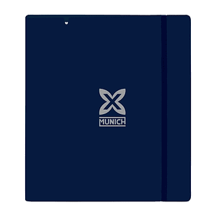 Safta Munich Street Carpeta con 4 Anillas 35mm - Tapas de PP Foam - Recambio 100 Hojas - Cuadriculas 5x5mm - 90g/m2 - Separadores - Solapa Interior - 