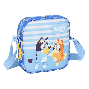 Safta Bluey Let'S Play Bolsito con Bandolera - 1L - Material Resistente - Facil de Transportar - Ideal para Uso Diario - 160x40x180mm - Color Azul