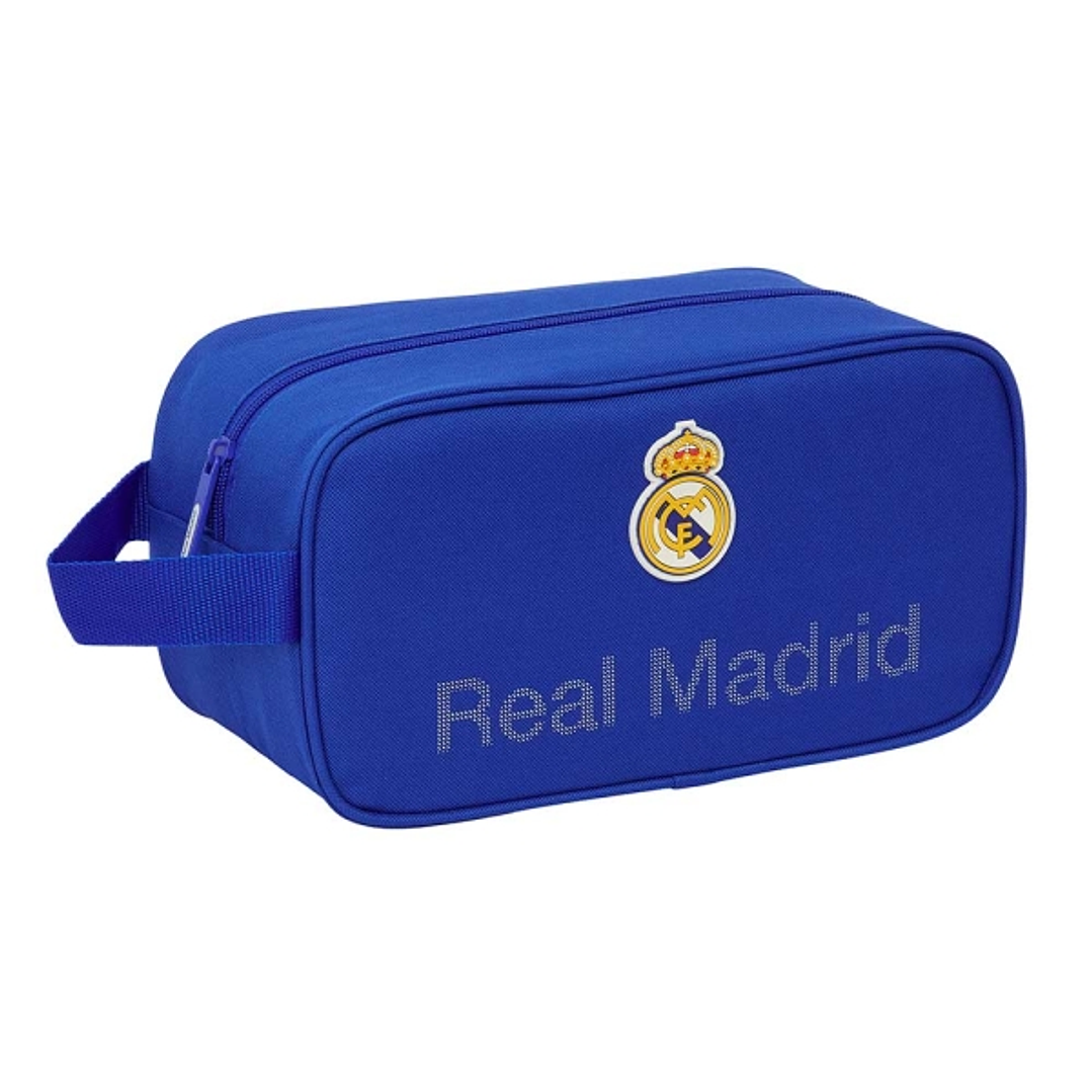 Safta Real Madrid Zapatillero - Asa Lateral - 6L - Resistente - Facil Transporte - 290x140x150mm - Color Azul 1