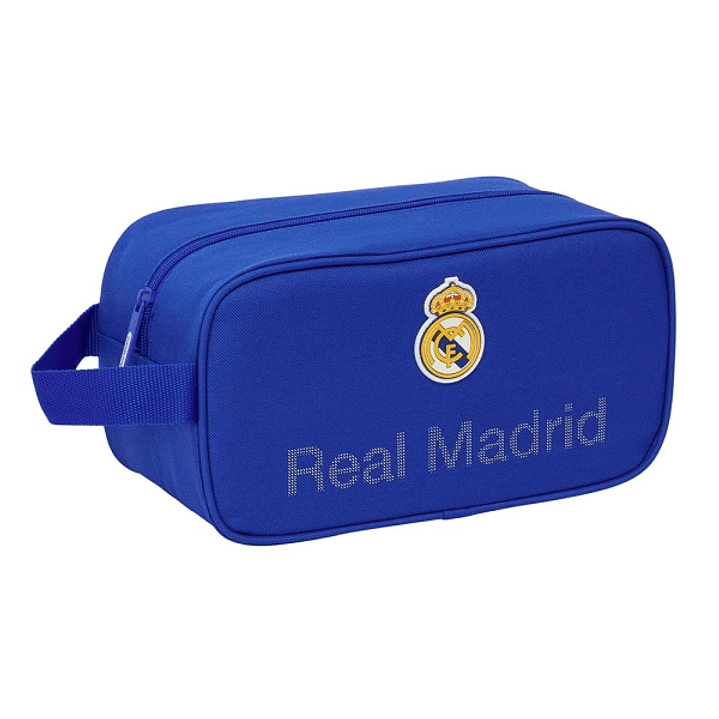 Safta Real Madrid Zapatillero - Asa Lateral - 6L - Resistente - Facil Transporte - 290x140x150mm - Color Azul 1