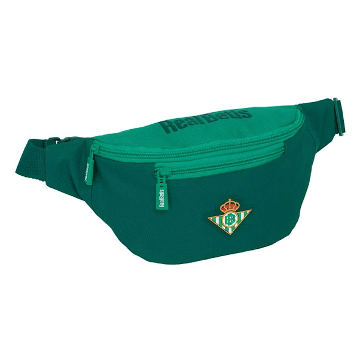 Safta Real Betis Balompie Bolsa de Cintura - Cremallera - Resistente al Agua - Cintas Ajustables - 2.485L - 230x90x120mm - Color Verde 1