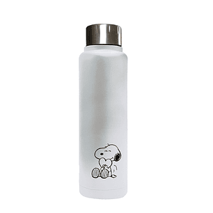 Safta Snoopy Love Botella Termo de 500ml - Acero Inoxidable - 70x225mm - Color Blanco