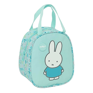Safta Miffy Friends Neceser Termo de 5.85L - Interior Forrado en Aluminio - Repelente al Agua - Asa Superior - 190x140x220mm - Color Azul Claro