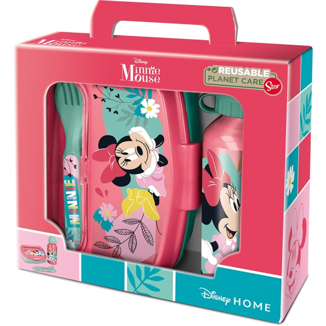 Safta Minnie Mouse Naive Set de Menaje Infantil - PVC sin BPA - Color Rosa 1