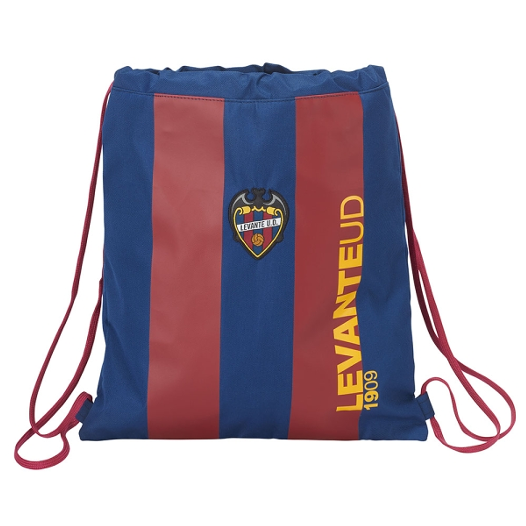 Safta Levante U.D. Saco Plano - Bolsillo con Cremallera - Cierre con Cordones - 5L - Ligero y Compacto - 350x10x400mm - Color Rojo y Azul 1