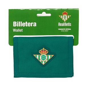 Safta Real Betis Balompie Billetera - Cabecera para Colgar - Cierre con Velcro - Resistente al Agua - Compartimentos Internos - Bolsillo con Cremaller