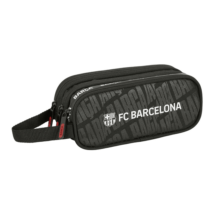 Safta F.C.Barcelona Portatodo - 3 Compartimentos con Cremalleras - Asa Lateral - 1.25L - 210x70x85mm - Color Negro 1