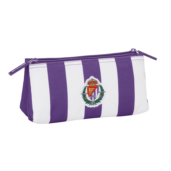 Safta Real Valladolid Neceser Compacto de 2L - 2 Compartimentos con Cremallera - 220x80x100mm - Color Morado 1