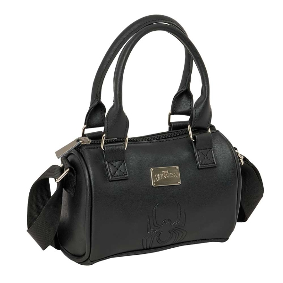 Safta Spider-Man Bolso - Cremallera - Interior Forrado - Asas y Bandolera Ajustables - 1.20L - Funcional y Practico - 160x75x100mm - Color Negro 1