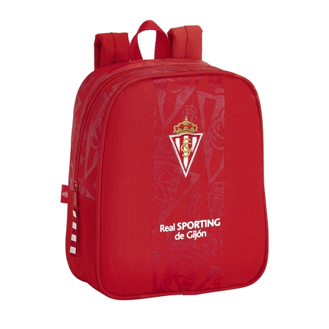 Safta Real Sporting de Gijon Corporativa Mochila Guarderia - Adaptable a Carro - Tarjeta de Identificacion - Asa de Mano - 6L - 220x100x270mm - Color  1