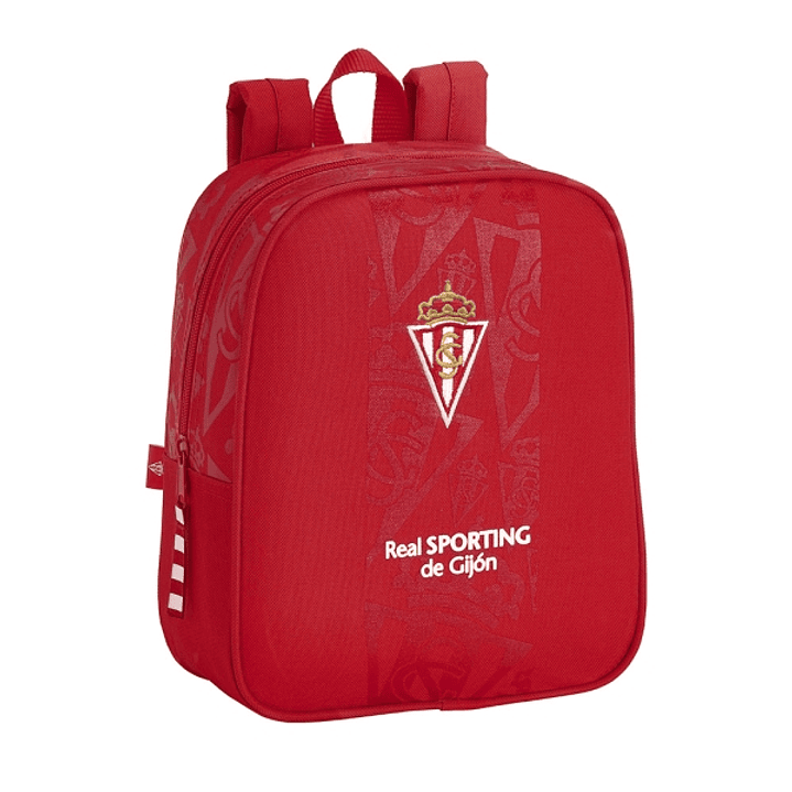 Safta Real Sporting de Gijon Corporativa Mochila Guarderia - Adaptable a Carro - Tarjeta de Identificacion - Asa de Mano - 6L - 220x100x270mm - Color  1