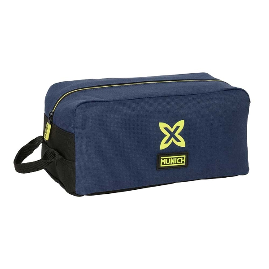 Safta Munich Track Zapatillero - Asa Lateral - 9L - Almacenamiento Multiple - Proteccion del Calzado - 340x180x150mm - Color Azul Marino 1