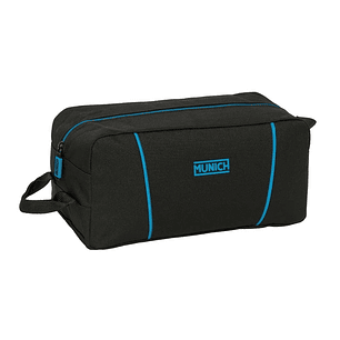 Safta Munich Road Zapatillero - Asa Lateral - 9L - Organiza Calzado - Resistente - Facil Transporte - 340x180x150mm - Color Negro