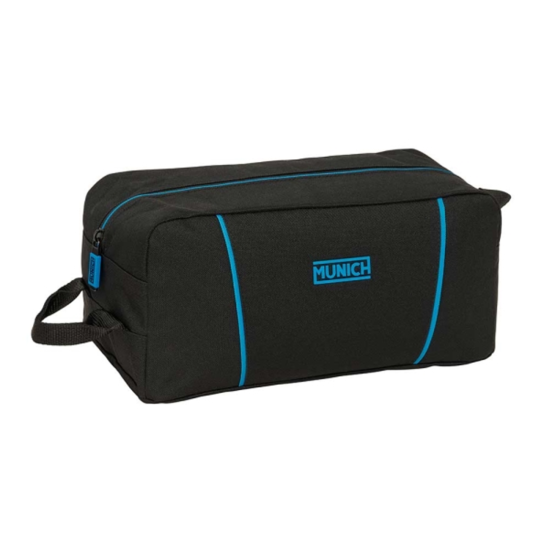 Safta Munich Road Zapatillero - Asa Lateral - 9L - Organiza Calzado - Resistente - Facil Transporte - 340x180x150mm - Color Negro 1