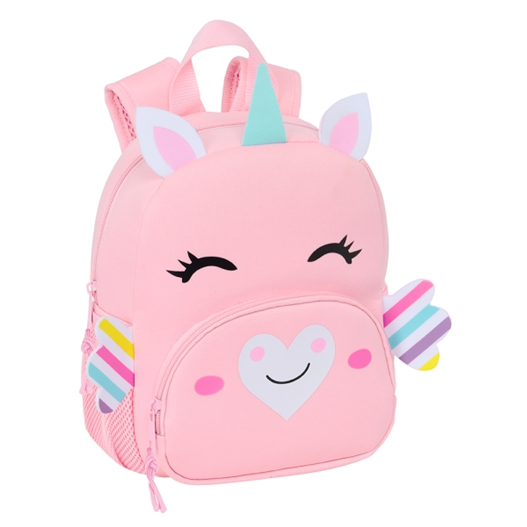 Safta Unicornio Mochila de Neopreno - Bolsillo Frontal - Tirador Doble - Portabotellas - Interior Forrado - Hombreras y Espalda Acolchadas - Asa de Ma 1