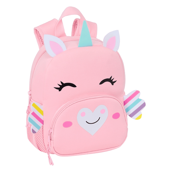 Safta Unicornio Mochila de Neopreno - Bolsillo Frontal - Tirador Doble - Portabotellas - Interior Forrado - Hombreras y Espalda Acolchadas - Asa de Ma 1