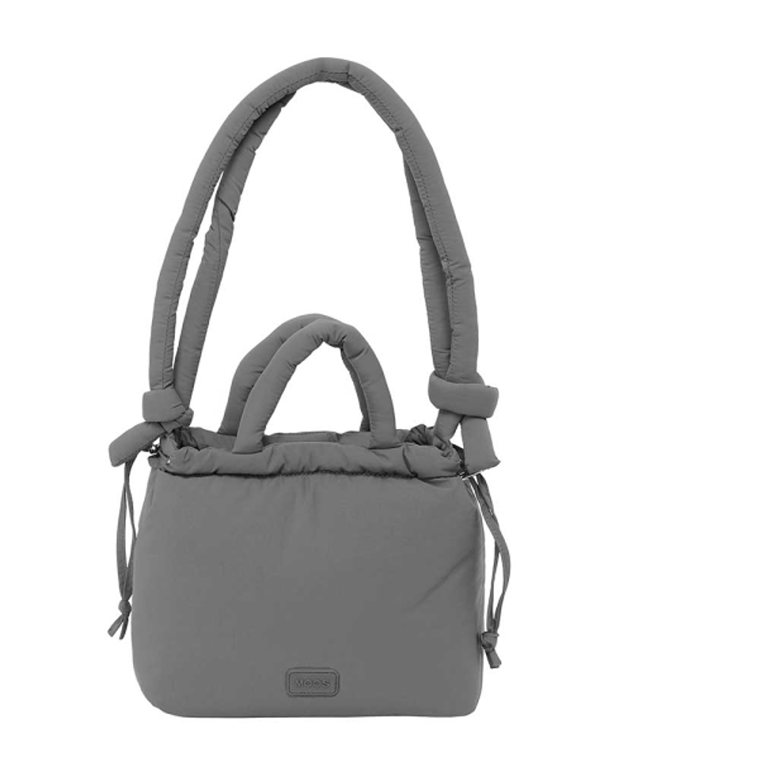 Safta Moos Capsula Grey Bolso - Cierre de Iman - Cremallera - Cierre con Cordones - Asas Acolchadas - 6.34L - 240x110x240mm - Color Gris 1