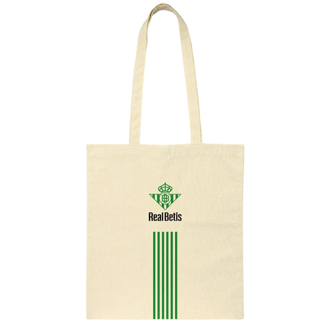 Safta Real Betis Balompie Tote Bag Bolsa de Tela - Asas de Mano - Color Beige 1
