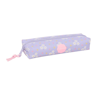 Safta Bouquet Portatodo - Cremallera - Goma Elastica - 0.53L - 220x70x40mm - Color Violeta