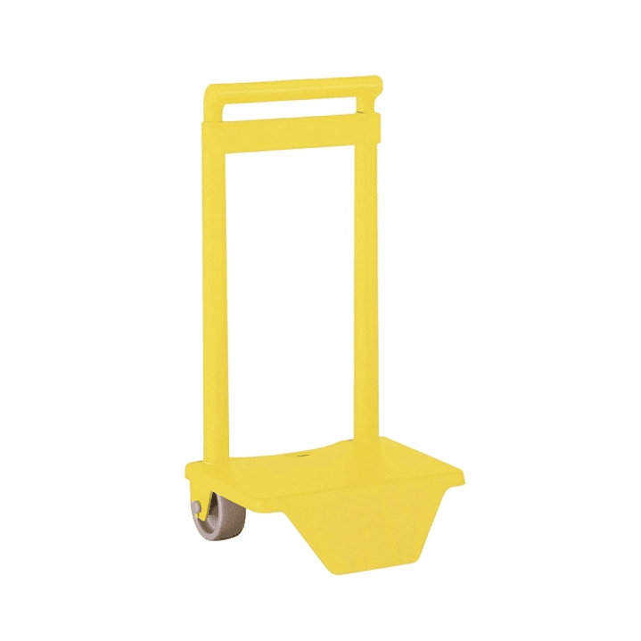 Safta Carro Portamochilas - Sujecion Universal - Material Resistente - Ruedas de PVC - 18x16x35cm - Color Amarillo 1