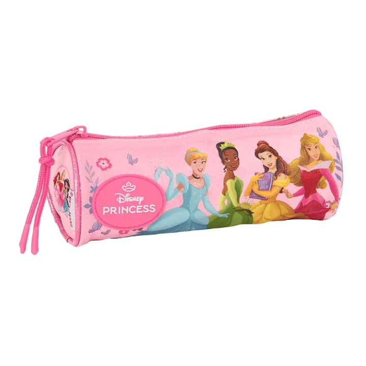 Safta Princesas Disney Portatodo - Tirador Facil de Abrir - 1L - 200x70x70mm - Color Rosa 1