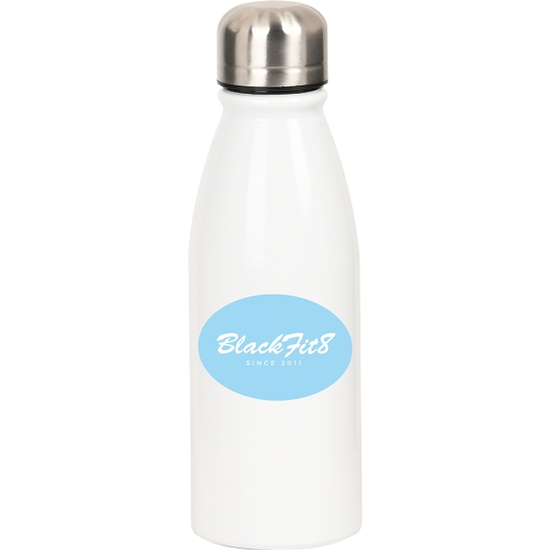 Safta Blackfit8 Cool Botella Metalica de 500ml - Resistente - 60x240mm - Color Blanco 1