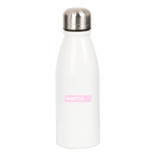 Safta Botella Metalica de 500ml - 60x240mm - Color Blanco